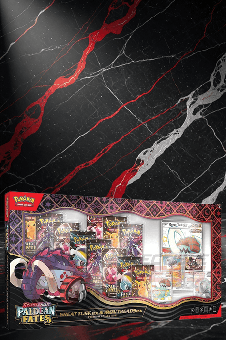 Pokemon - TCG - Paldean Fates Great Tusk ex & Iron Treads ex Premium Collection