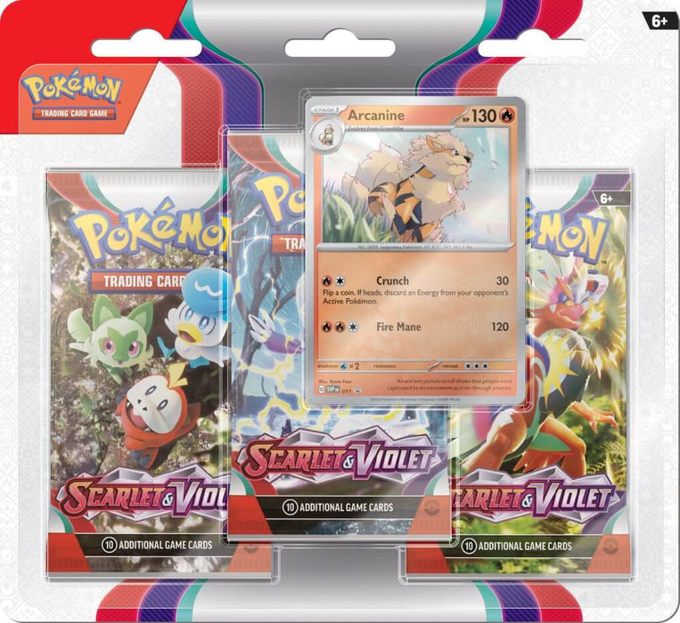 Pokemon - TCG - Scarlet & Violet Three Pack Booster Blister