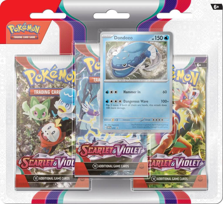 Pokemon - TCG - Scarlet & Violet Three Pack Booster Blister