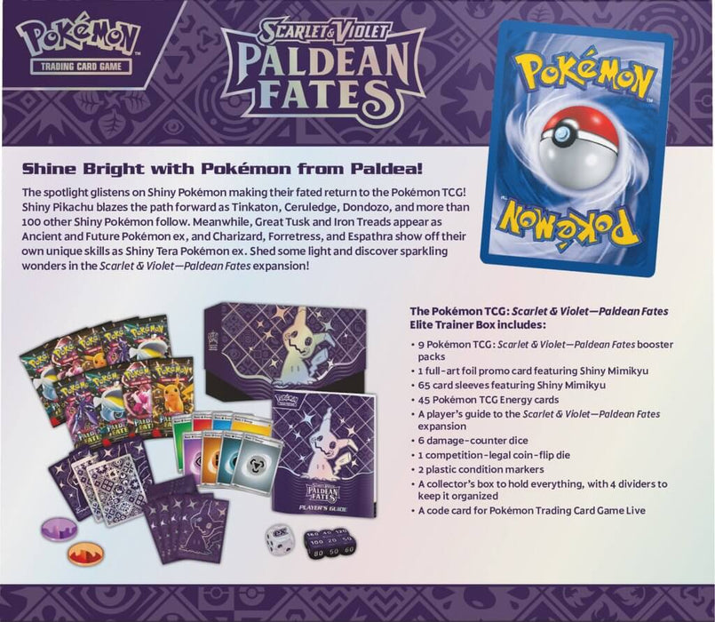 Pokemon - TCG - Scarlet & Violet 4.5 Paldean Fates Elite Trainer Box