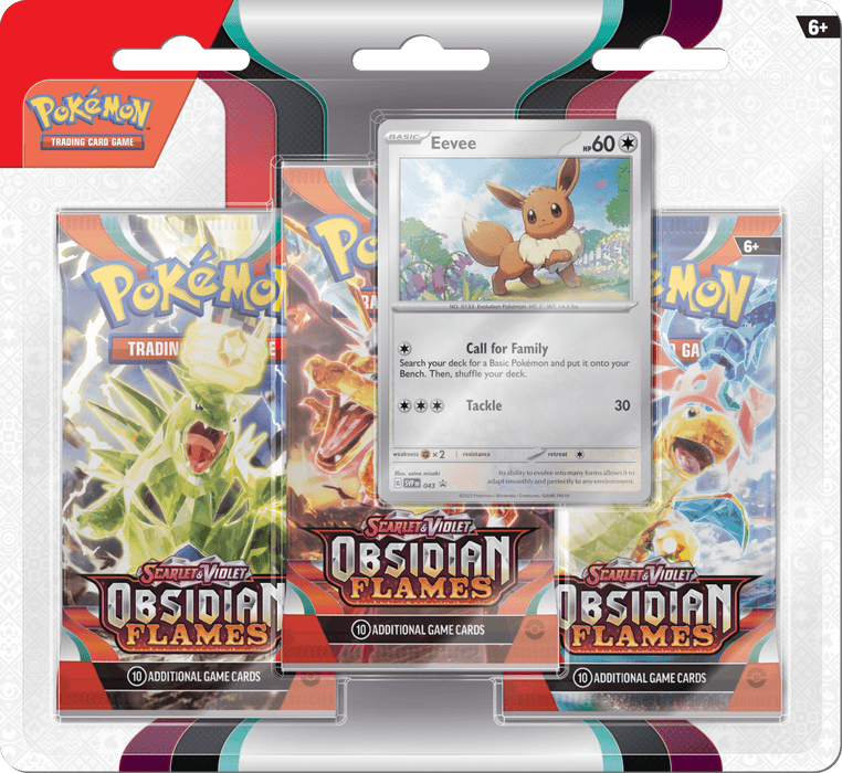 Pokemon - TCG - Obsidian Flames Three Pack Booster Blister