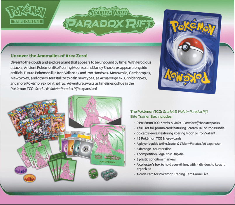 Pokemon - TCG - Paradox Rift Elite Trainer Box Options
