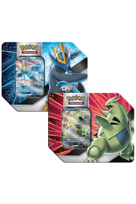 Pokemon - TCG - V Strikers Tins | Tyranitar V / Empoleon V