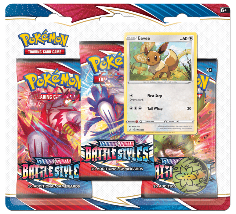 Pokemon - TCG - Battle Styles Three Pack Booster Blister