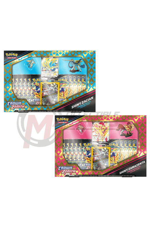 Pokemon - TCG - Crown Zenith Shiny Zacian/Zamazenta Figure Box